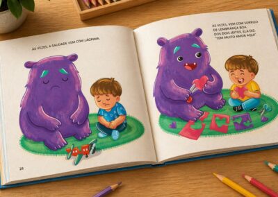 Livro infantil sobre saudade Marina Marquez Quando a saudade aperta